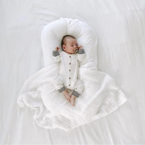 

baby cribs 75*45cm born lounger portable nest infant cotton cradle crib bed travel