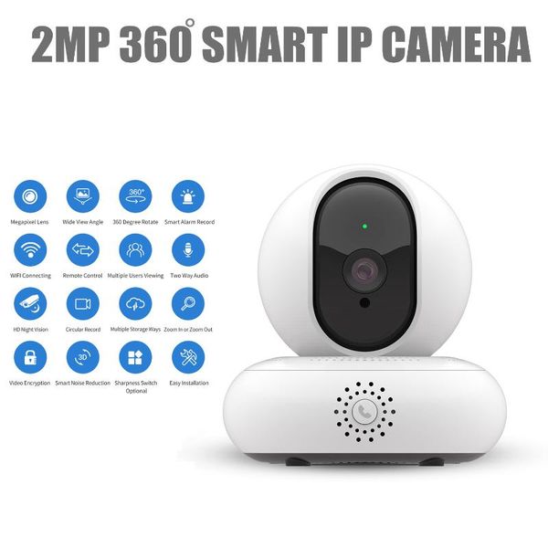 

cameras shrxy home security ip camera wifi wireless mini 2.0mp 1080p night vision smart cctv 360 degree babay momitor