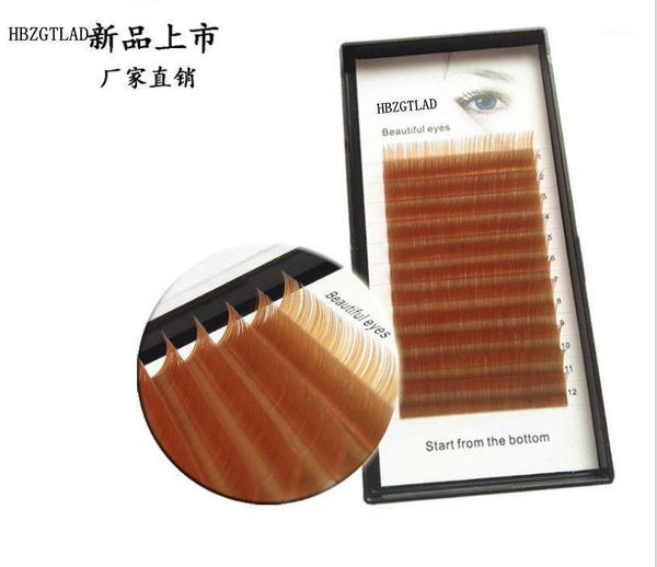 

c/d curl 0.07 0.1mm 8/13mm false lashes orange eyelash individual colored faux volume extensions1