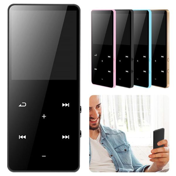 

player with bluetooth speaker touch key built-in 8gb hifi metal mini portable walkman radio fm recording mp3 & mp4 players