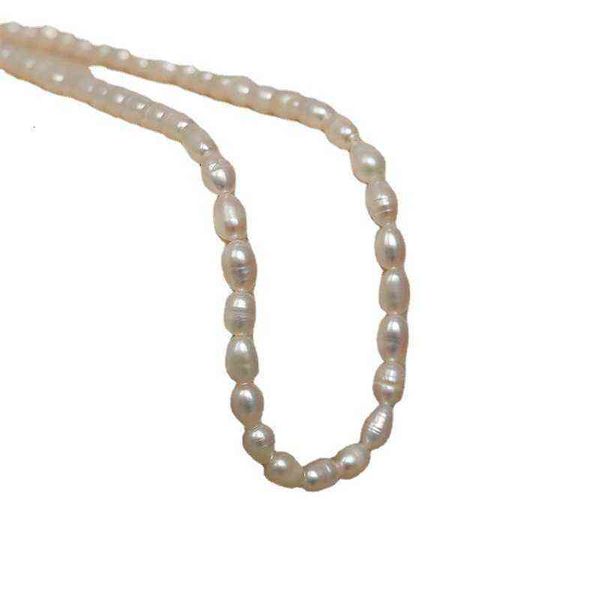 

french women's accessories danshui pearl necklace clavicle chain, Silver