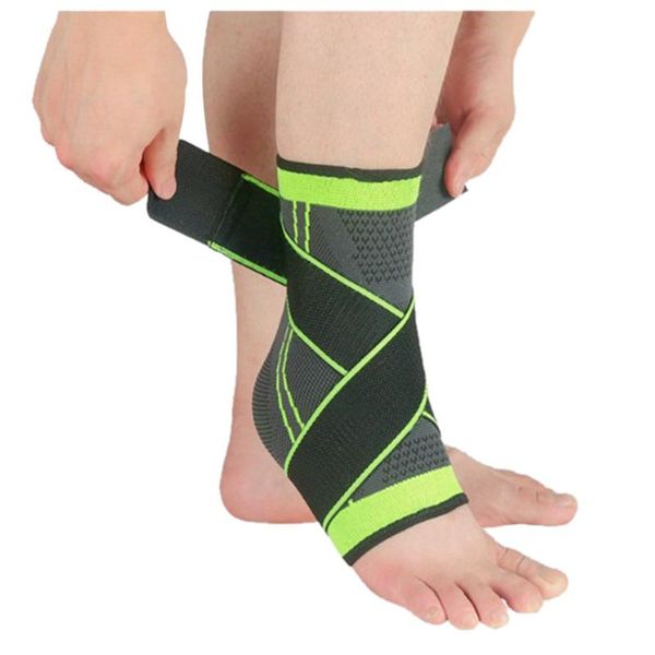

sports ankle support brace sprain strap stabiliser guard pad sock foot protect elastic bandage protective gear gym fitness, Blue;black