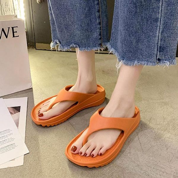 

slippers women men yoga mat flip flops arch support non-slip thong summer platform shoes bath soft indoor, Black