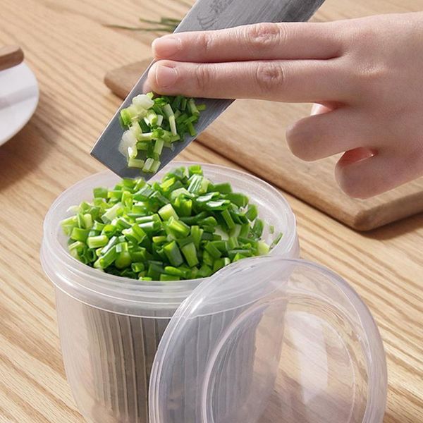 

storage bottles & jars drain sealed box garlic onion refrigerator organizer round ginger kitchen fresh accessories j4a7