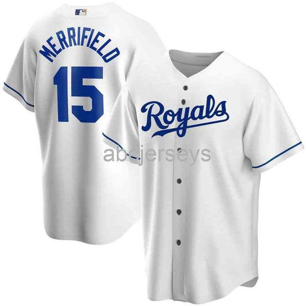 

merrifield #15 white baseball jersey xs-6xl, Black