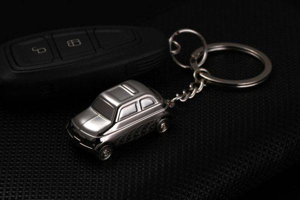 

keychains arrival cute car keychain metal keyfob keyring 5246, Silver