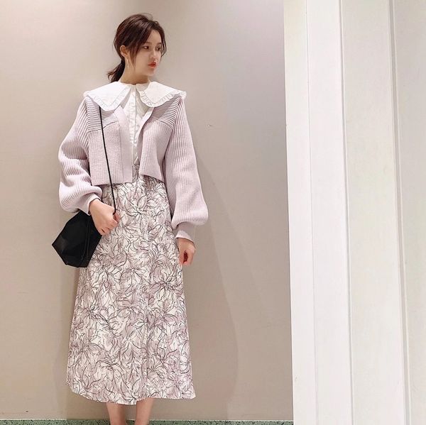

elegant vinage japanese style kroean trendy fashion office lady skirts summer 210427, Black