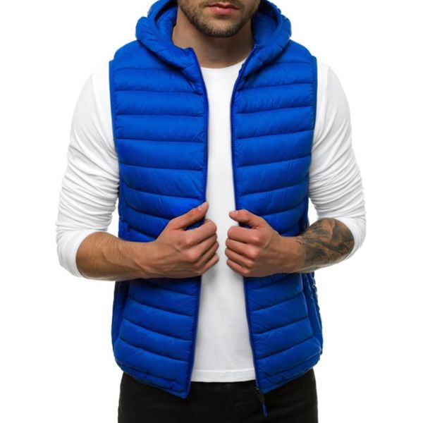 Gilet da uomo Giacche senza maniche con cappuccio reversibili invernali Elegante gilet mimetico Plus Size Gilet caldo antivento doppio lato