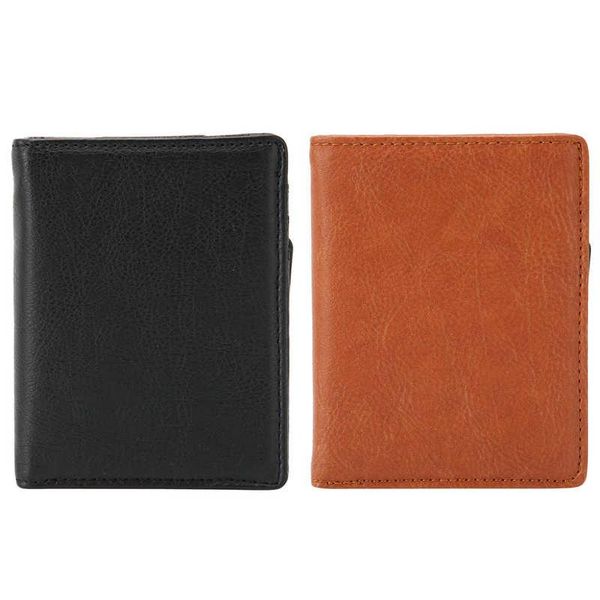

storage bags organizer wardrobe business name card holder leather multi case bag wallet for men and women gift