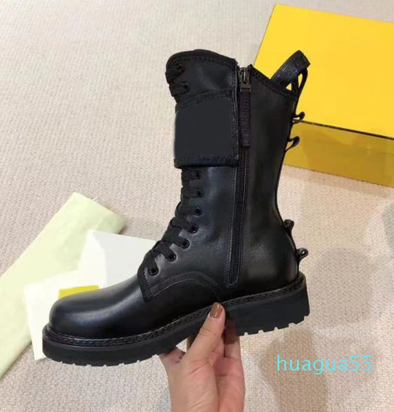 

autumn winter rome women's martin boots embossed design lace up flat bottomed short boot s made of leather women shoes casual sizes 600, Black