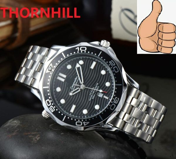 

all sub dials working mens quartz battery powers watches 42mm stainless steel sapphire super luminous waterproof factory chain wristwatches, Slivery;brown