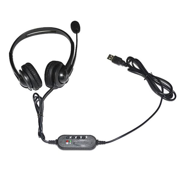 

headset with microphone for pc multi-key control call center wired headphones hd /lapcomputer cell phone earphones