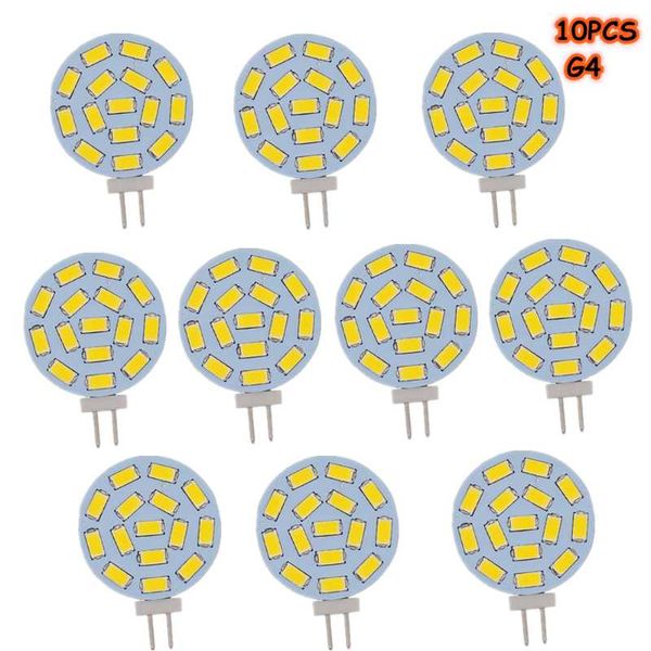 

bulbs 10pcs led ceiling light g4 5730smd 3w ac/dc 12v 24v dc 15leds warm white or cool spotlight corn bulb