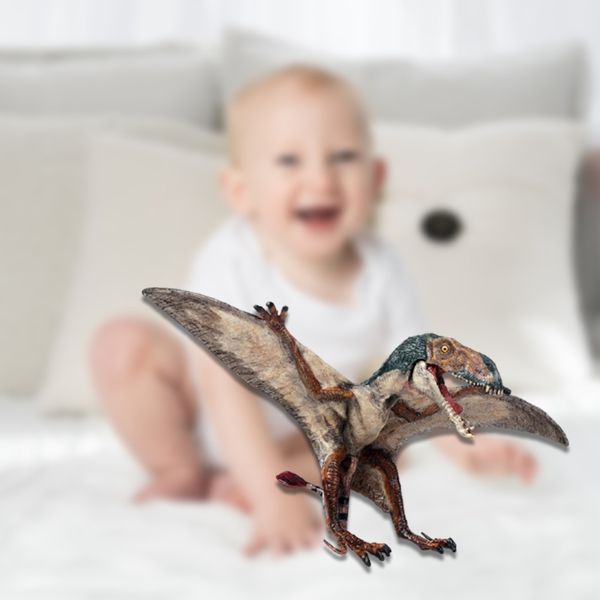 

40JC Dinosaur Toy Plastic Figure Surprise Gifts Pterosauria Children Home Decoration Finger Solid Simulator Model Party Props