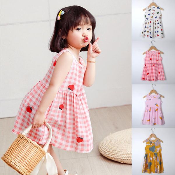 

girl's dresses arrival summer floral dress toddler baby girl clothes kids casual cute sundress vestido vestidos de verano, Red;yellow