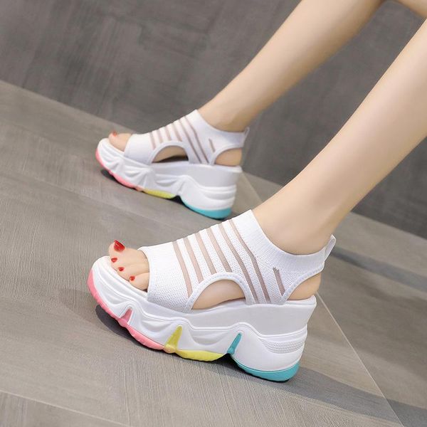 

open toe black platform sandals soft suit female beige fashion womens shoes 2021 summer heels clogs wedge peep espadrilles nude dress