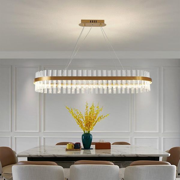 Moderne goldene königliche Kristallglanz-Deckenleuchten, Vintage-Art-Deco-LED-Lampenleuchte für Wohnzimmer, Schlafzimmer, El-Pendelleuchten