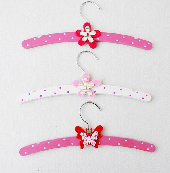 

hangers & racks 20pcs/lot wooden children clothes hanger cartoon kid coat jacket drying rack underwear socks organizer space saving