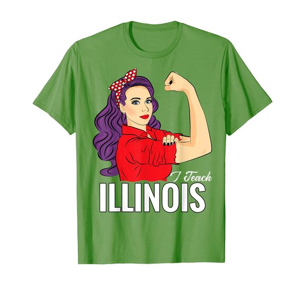 

Illinois Teacher Shirt Appreciation Gift Red For Ed T-shirt, Mainly pictures