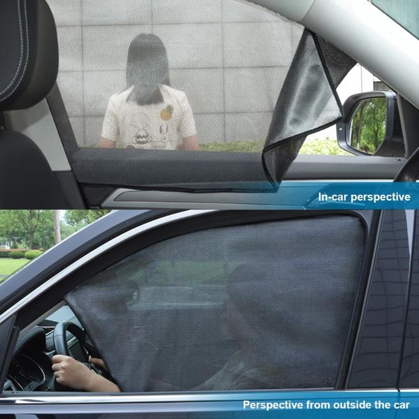

side window sunshade magnetic front rear sun shade curtain perspective mesh summer protection cover car accessories