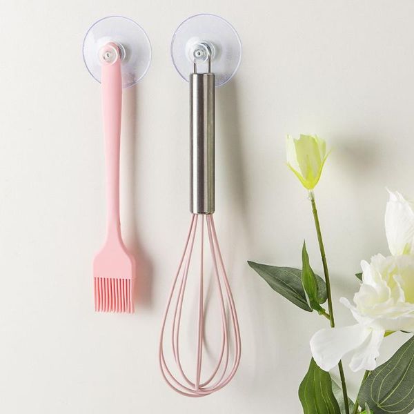 

bath accessory set 5pcs/bag sucker cup suction hook with knurled nut clear window glass table daily hanging storage tools wall hangers