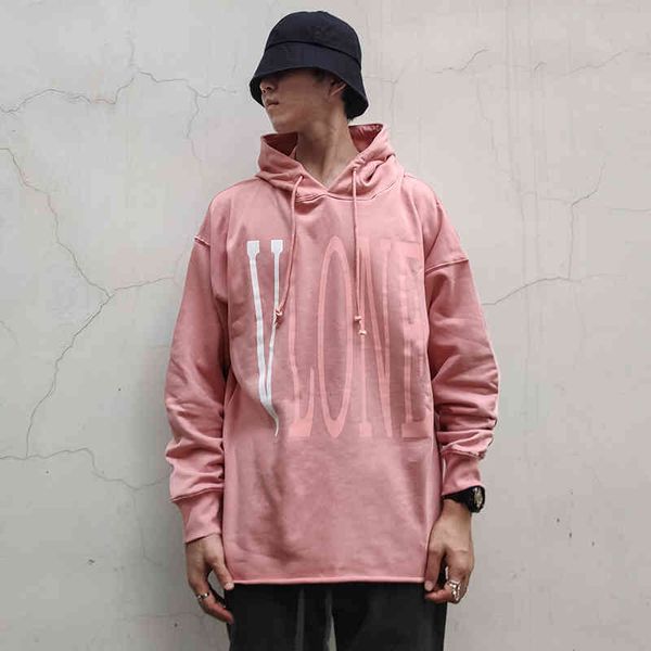 

factory long 2021 brand v hoodie cherry powder lake blue guerrilla store limited fog high street big v3m reflective hoodie coat, Black