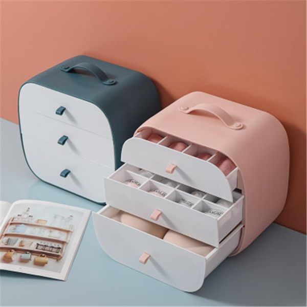 

underwear organizers detachable socks storage boxes 3-in-1bra drawer wardrobe portable panties divider multi grid closet cases drawers