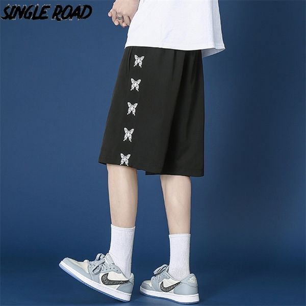 

singleroad mens shorts summer short harajuku japanese streetwear male pants black casual for 210716, White;black