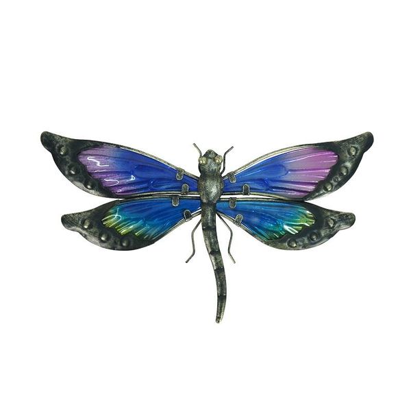 

metal dragonfly wall art for garden decor and home miniaturas animal outdoor statues sculptures yard decorations