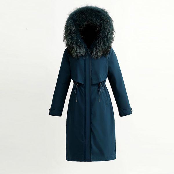 

Mid-length pie overcrowding in addition thick velvet padded Korean quilted women's winter jacket, Black