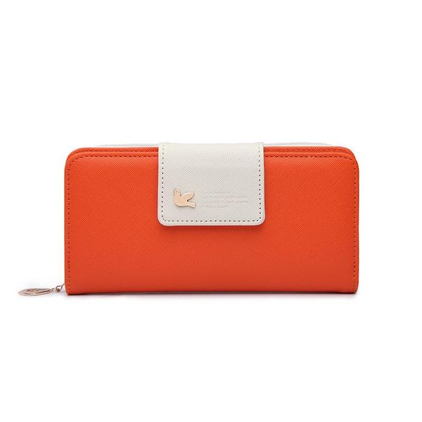 

wallets korean version of the buckle large capacity long wallet, Red;black