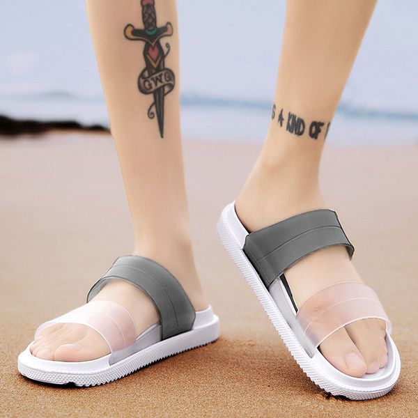 

comfortable slippers spring and fall men women fisherman breathable flip flops lady gentlemen luxurys designers sandals sandy beach shoes, Black