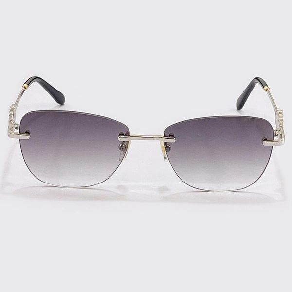 

sunglasses classic rimless women men vintage outdoor driving sun glasses eyewear, White;black