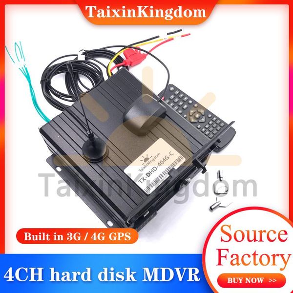 

cmsv6 platform remote monitoring and positioning vehicle mdvr ahd 1080p 4ch dual sd card + hard disk storage 3g 4g gps host car dvr dvrs