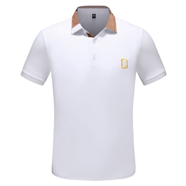 

mÃ¤nner polos classic brief und gestreifte muster herren mode poloshirt kontrast farbe casual kurzarm mÃ¤nner t-shirts, White;black
