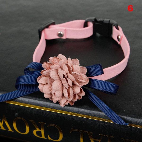 

dog collar pet cat puppy flowers decoration necklace adjustable collars e7 & leads