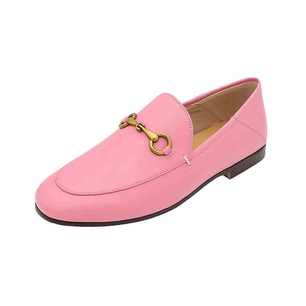

dress shoes mkkhou moda casual sapatos femininos luz temporada de couro real do do pÃ© redondo fivela metal confortÃ¡veis planos insh, Black
