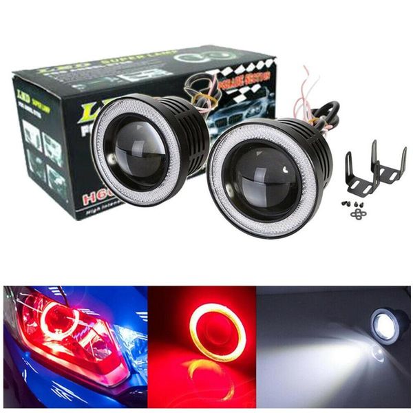 

7.6cm fog 9-16v lights cob car driving halo ring 3200lm 3inch universa interior&external
