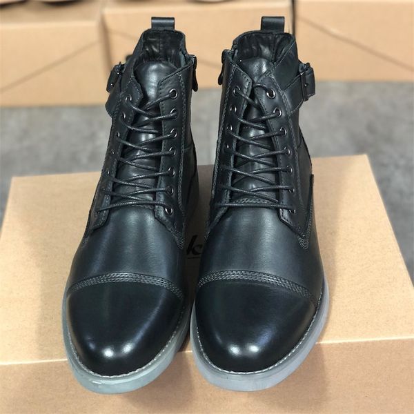 Moda Homens Martin Boot Oxford Lace Up Formal Dress Sapatos High Top Genuine Leather Genuine Sneakers Masculino Ankle Ankle Boots Party Wedding Shoe 002