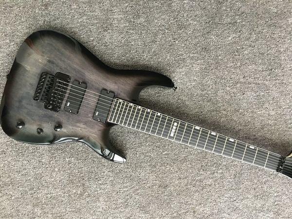 

new product, 7 string blackmachine, black guitar tremolo