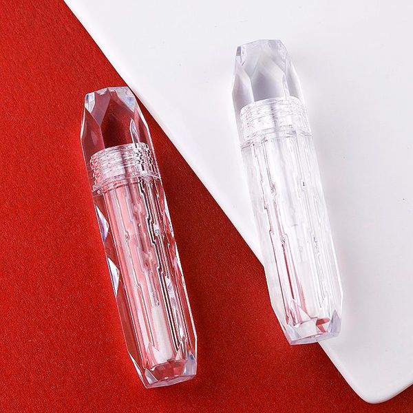

5pcs mini 2.5ml abs clear crystal lipstick bottle lip empty gloss tubes glaze wand tube diy cosmetic container 40pc storage bottles & jars