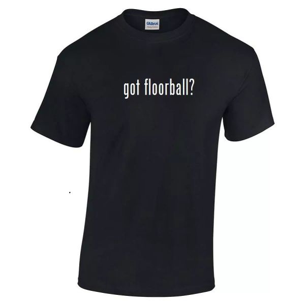 

got floorball  t-shirt black white tee shirt cotton s - 5xl, White;black