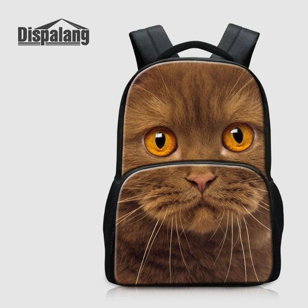 

backpack dispalang animal cat printed school for primary student dog children schoolbags mochila escolar girls bagpack back pack