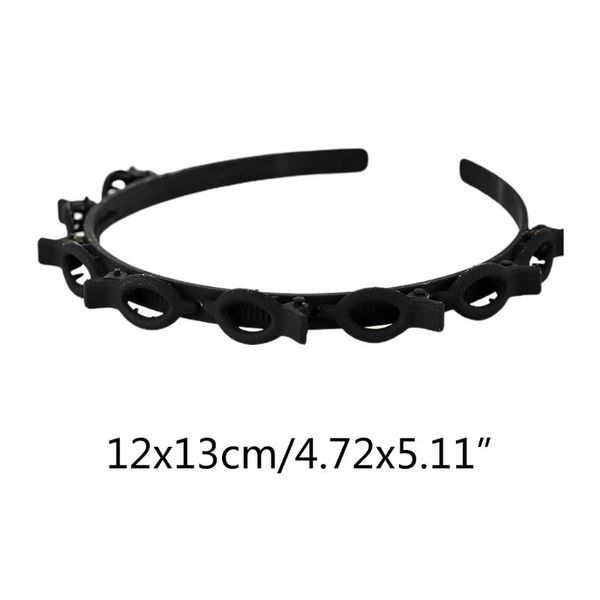 

hair clips & barrettes women girls plastic hairband headband hairstyle hoop bangs hairpin headwear accessories, Golden;silver