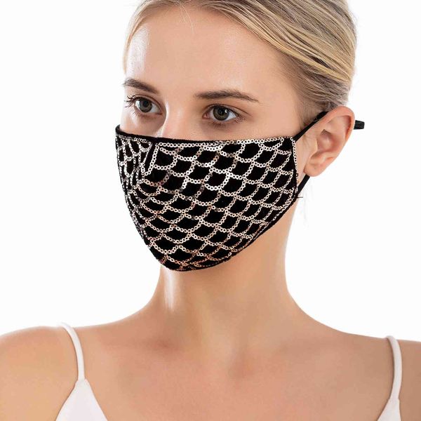 

mermaid sequin bead fashion dust mask