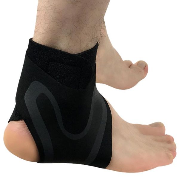 

wrist support quality adjustable ankle brace sleeve breathable nylon material super elastic for sports protects against chronic, Black;red