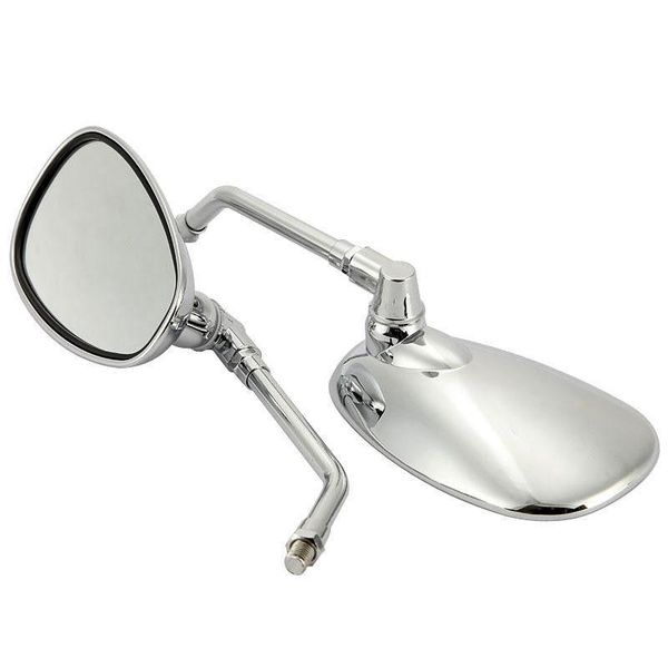 

motorcycle mirrors 1 pair chrome mirror motorbike rearview
