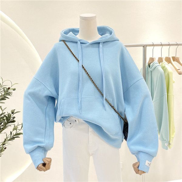 

women's jackets blouse spring fall section thin pure color loose fine cord with hoodie jacket inwb, Black;brown