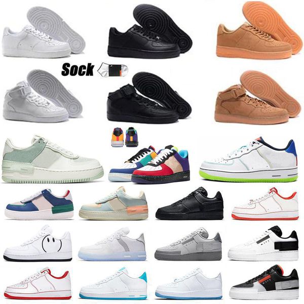 

2022 one 1 men running shoes sneakers des chaussures classic high low triple white black brown sandal outdoor fashion women mens sports trai