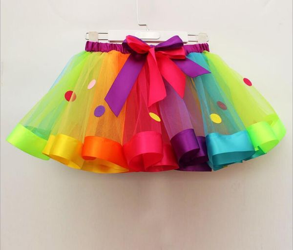 

skirts girls'dress summer wear children's half-length skirt screen princess girl performig skirtcolorful skirtbubble